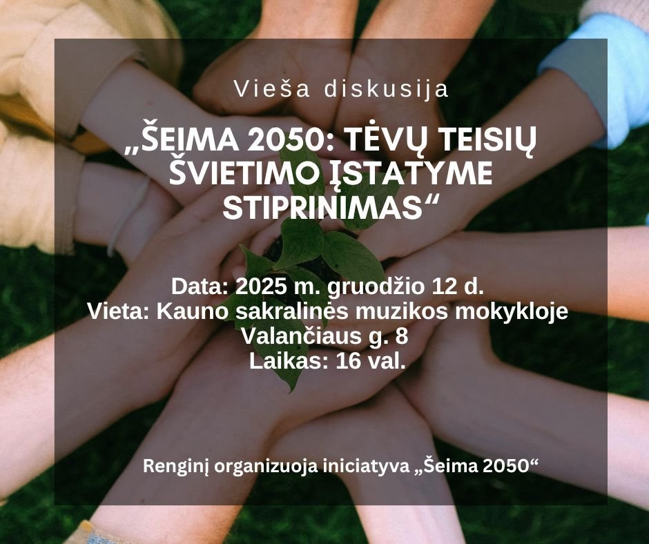 Diskusija dėl Švietimo įstatymo