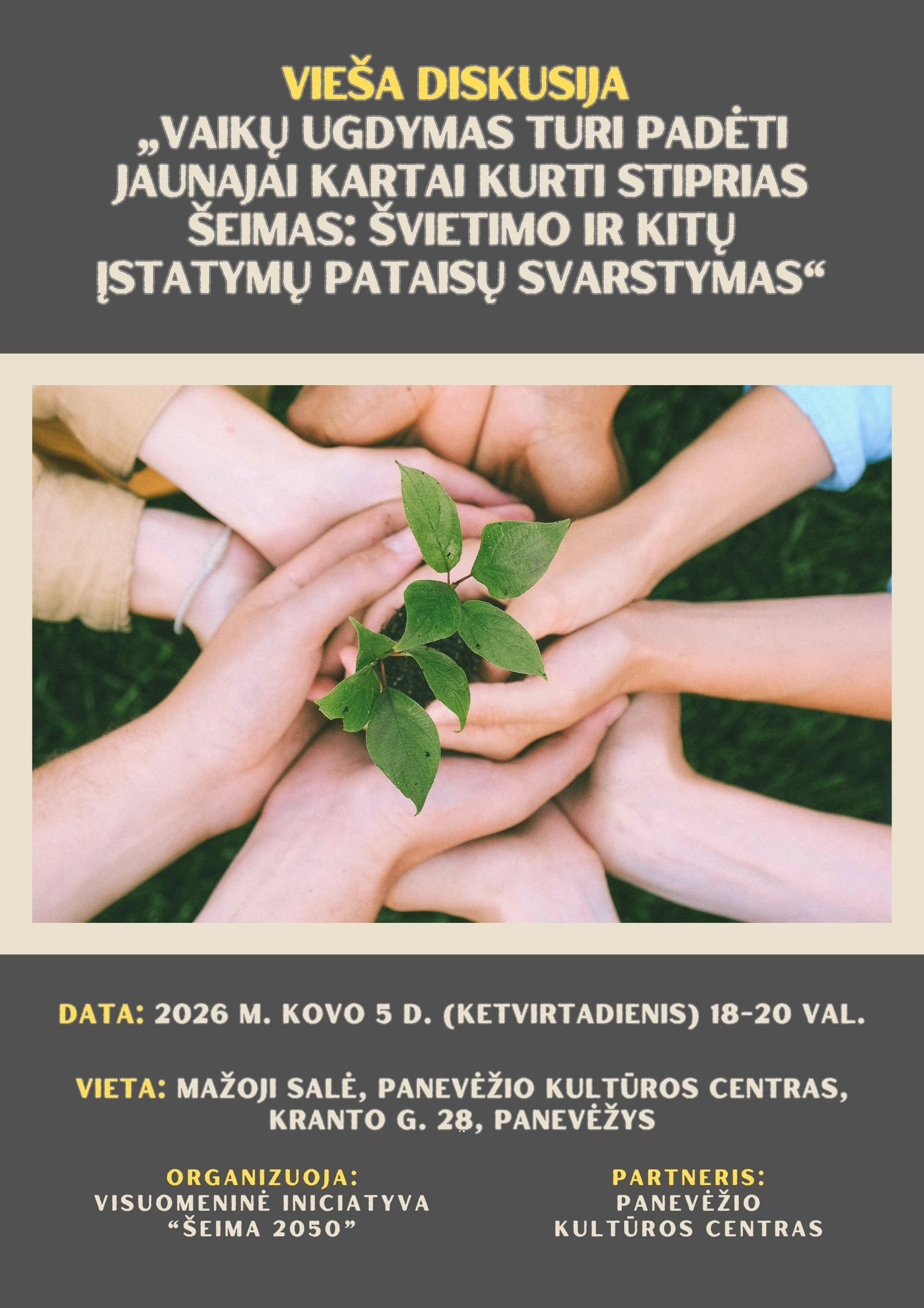 Švietimo įstatymo pataisų aptarimas kovo 5 d.